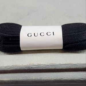 Gucci shoe laces. Black. Approx 50 inch